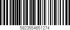 Código de barras (EAN, GTIN, SKU, ISBN): '5923554651274'