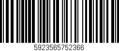 Código de barras (EAN, GTIN, SKU, ISBN): '5923565752366'