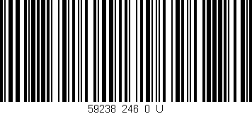 Código de barras (EAN, GTIN, SKU, ISBN): '59238_246_0_U'