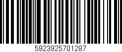 Código de barras (EAN, GTIN, SKU, ISBN): '5923925701287'
