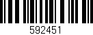 Código de barras (EAN, GTIN, SKU, ISBN): '592451'
