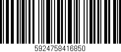 Código de barras (EAN, GTIN, SKU, ISBN): '5924758416850'