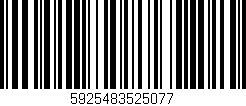 Código de barras (EAN, GTIN, SKU, ISBN): '5925483525077'