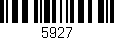 Código de barras (EAN, GTIN, SKU, ISBN): '5927'