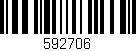 Código de barras (EAN, GTIN, SKU, ISBN): '592706'