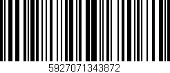 Código de barras (EAN, GTIN, SKU, ISBN): '5927071343872'