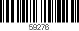 Código de barras (EAN, GTIN, SKU, ISBN): '59276'