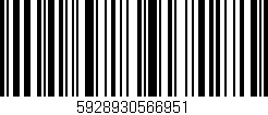 Código de barras (EAN, GTIN, SKU, ISBN): '5928930566951'
