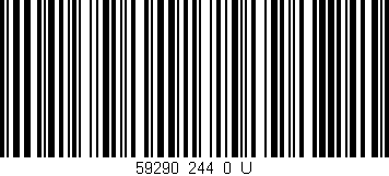 Código de barras (EAN, GTIN, SKU, ISBN): '59290_244_0_U'