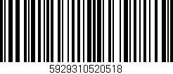 Código de barras (EAN, GTIN, SKU, ISBN): '5929310520518'