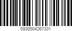 Código de barras (EAN, GTIN, SKU, ISBN): '5930504267331'