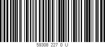 Código de barras (EAN, GTIN, SKU, ISBN): '59308_227_0_U'