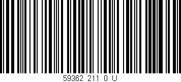 Código de barras (EAN, GTIN, SKU, ISBN): '59362_211_0_U'