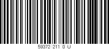 Código de barras (EAN, GTIN, SKU, ISBN): '59372_211_0_U'