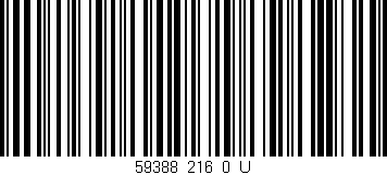 Código de barras (EAN, GTIN, SKU, ISBN): '59388_216_0_U'