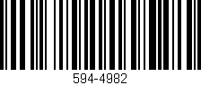 Código de barras (EAN, GTIN, SKU, ISBN): '594-4982'