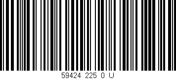 Código de barras (EAN, GTIN, SKU, ISBN): '59424_225_0_U'