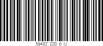 Código de barras (EAN, GTIN, SKU, ISBN): '59432_220_0_U'