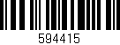 Código de barras (EAN, GTIN, SKU, ISBN): '594415'