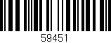 Código de barras (EAN, GTIN, SKU, ISBN): '59451'