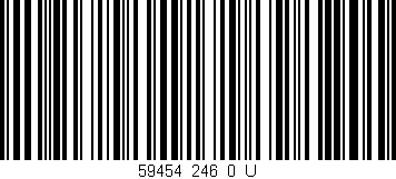 Código de barras (EAN, GTIN, SKU, ISBN): '59454_246_0_U'