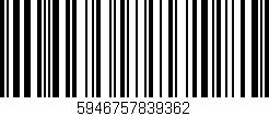 Código de barras (EAN, GTIN, SKU, ISBN): '5946757839362'