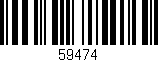 Código de barras (EAN, GTIN, SKU, ISBN): '59474'