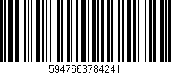 Código de barras (EAN, GTIN, SKU, ISBN): '5947663784241'