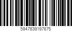 Código de barras (EAN, GTIN, SKU, ISBN): '5947839197875'