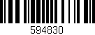 Código de barras (EAN, GTIN, SKU, ISBN): '594830'