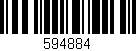 Código de barras (EAN, GTIN, SKU, ISBN): '594884'