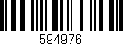 Código de barras (EAN, GTIN, SKU, ISBN): '594976'