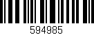 Código de barras (EAN, GTIN, SKU, ISBN): '594985'