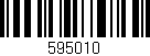 Código de barras (EAN, GTIN, SKU, ISBN): '595010'