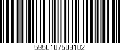 Código de barras (EAN, GTIN, SKU, ISBN): '5950107509102'