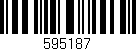 Código de barras (EAN, GTIN, SKU, ISBN): '595187'