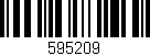 Código de barras (EAN, GTIN, SKU, ISBN): '595209'