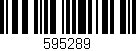 Código de barras (EAN, GTIN, SKU, ISBN): '595289'