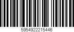Código de barras (EAN, GTIN, SKU, ISBN): '5954922215446'