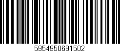 Código de barras (EAN, GTIN, SKU, ISBN): '5954950691502'