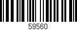 Código de barras (EAN, GTIN, SKU, ISBN): '59560'