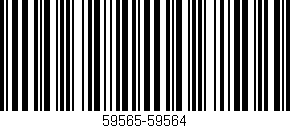 Código de barras (EAN, GTIN, SKU, ISBN): '59565-59564'