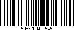 Código de barras (EAN, GTIN, SKU, ISBN): '5956700408545'