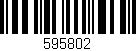 Código de barras (EAN, GTIN, SKU, ISBN): '595802'