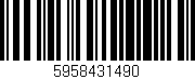 Código de barras (EAN, GTIN, SKU, ISBN): '5958431490'