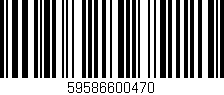 Código de barras (EAN, GTIN, SKU, ISBN): '59586600470'