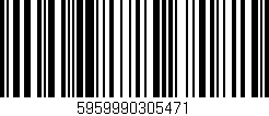 Código de barras (EAN, GTIN, SKU, ISBN): '5959990305471'
