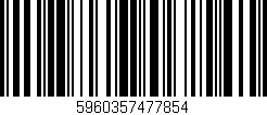 Código de barras (EAN, GTIN, SKU, ISBN): '5960357477854'