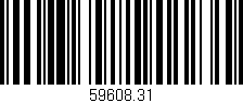 Código de barras (EAN, GTIN, SKU, ISBN): '59608.31'