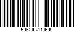 Código de barras (EAN, GTIN, SKU, ISBN): '5964304110689'